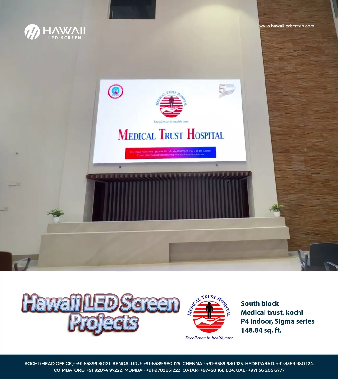 LED screen designed for bright, high-resolution advertising in city areas.