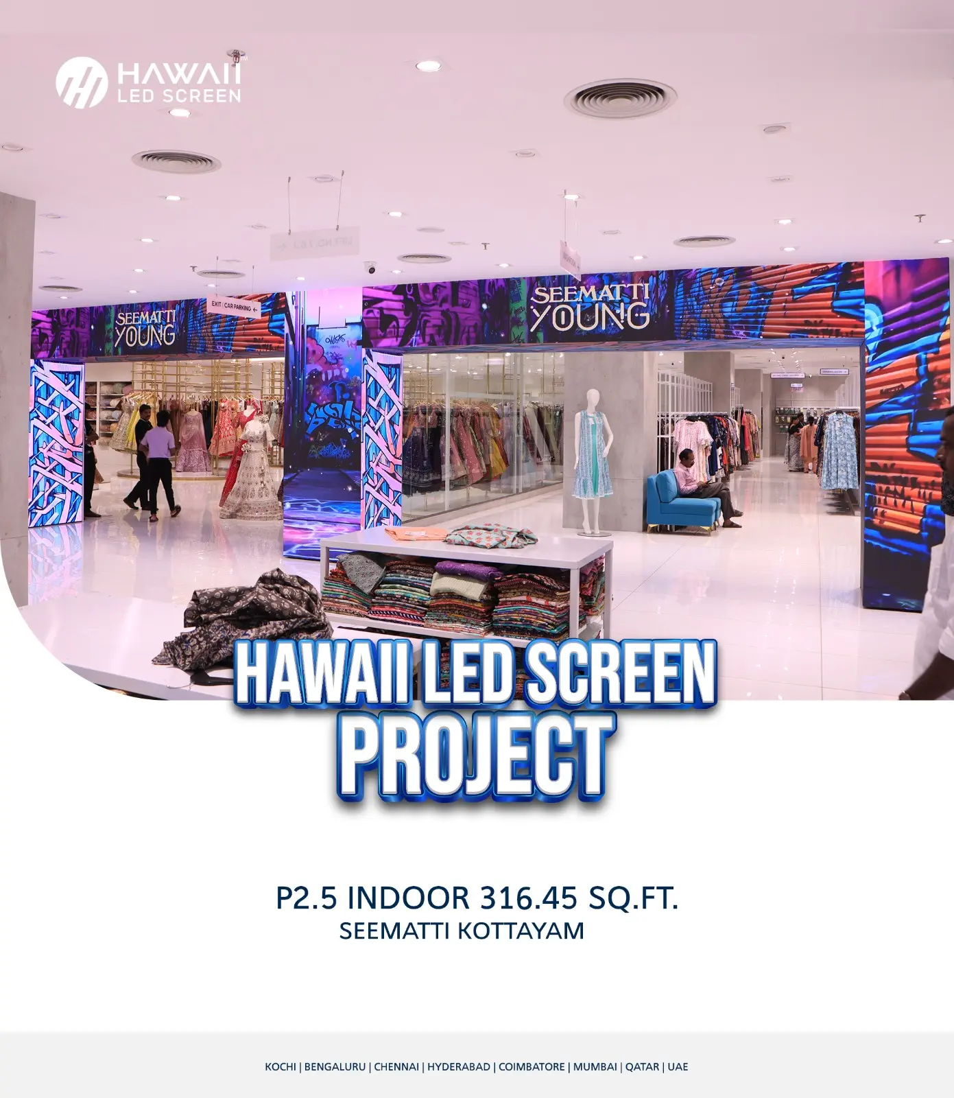 Best P2 LED walls in Kerala indoor display