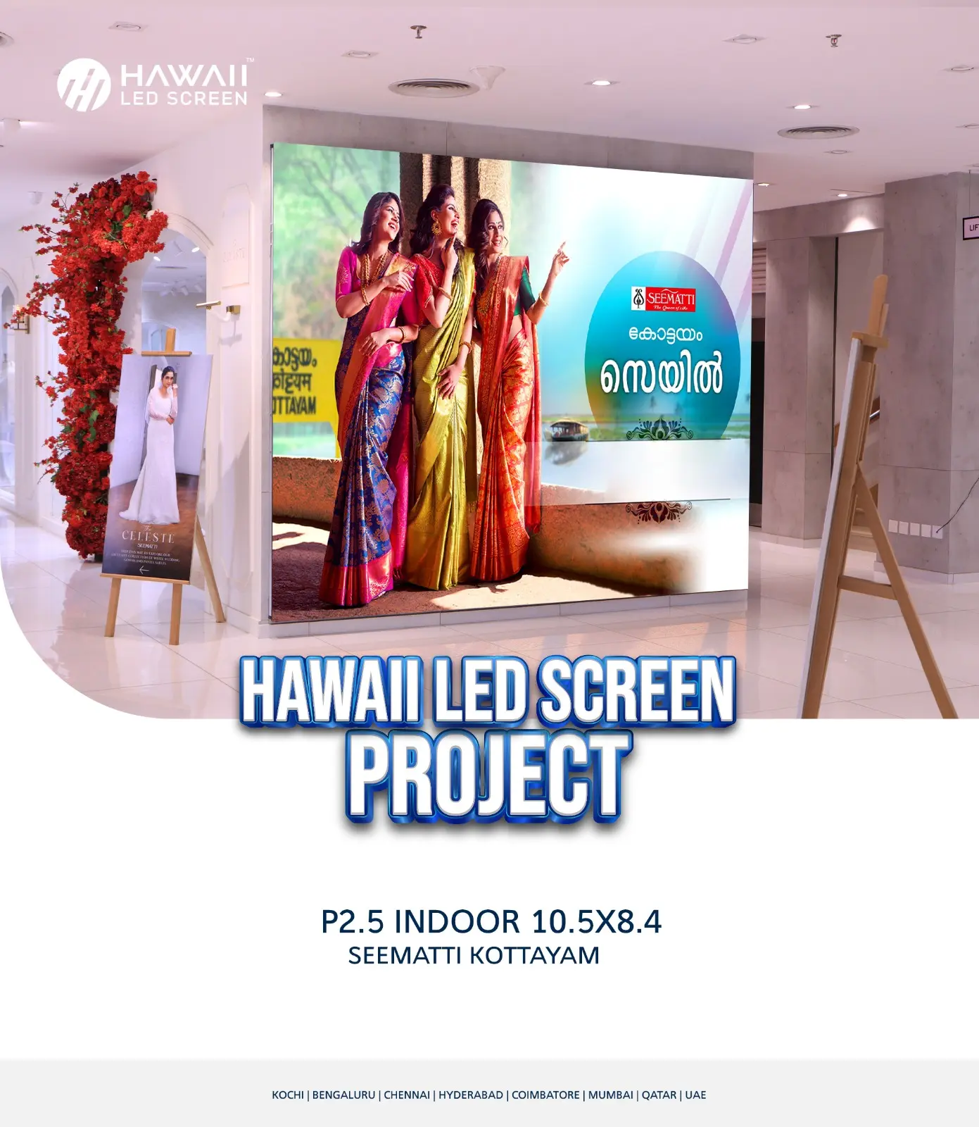 Best P3 LED wall in Kochi installation