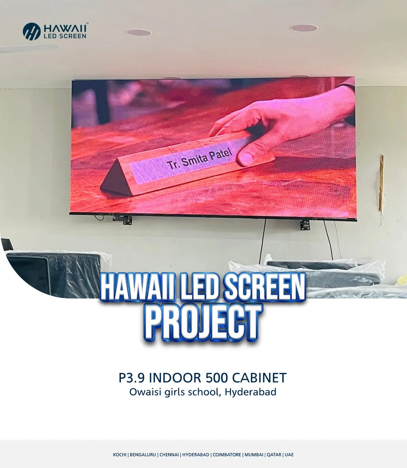 Indoor LED video wall and service in India installation