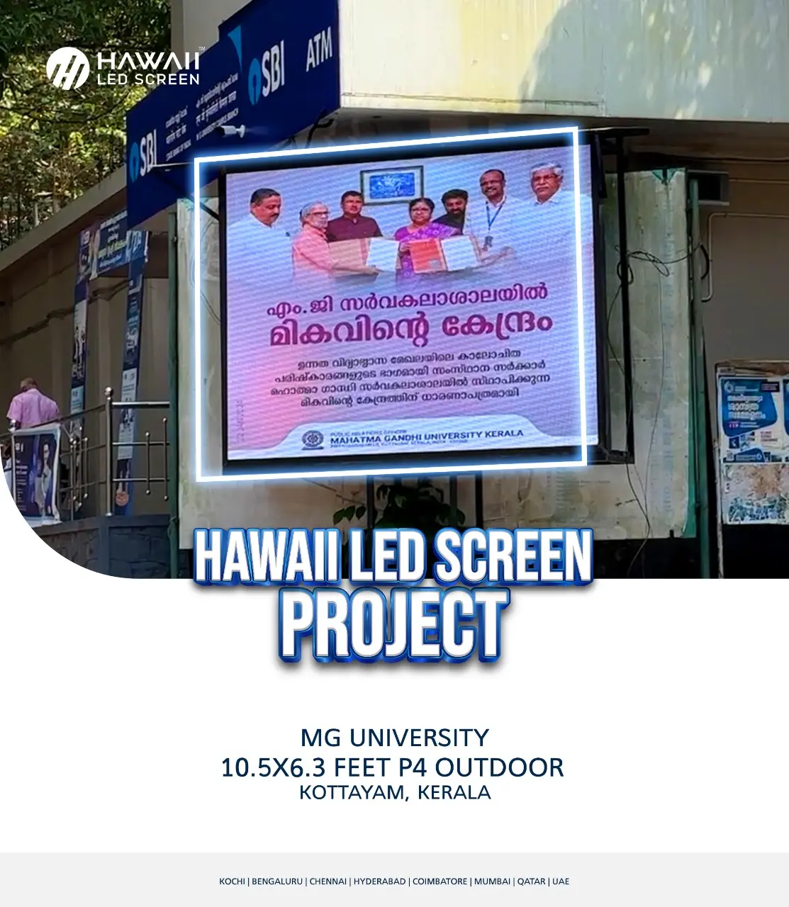 LED screen wedding stage in Kerala setup
