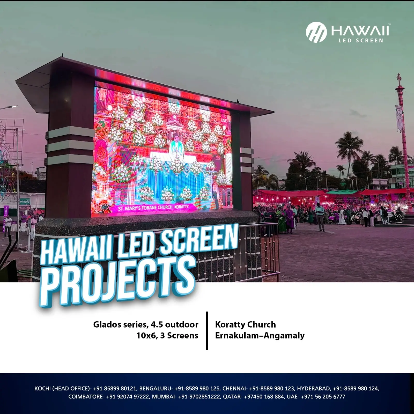P3 LED walls manufacturers in Hyderabad display project