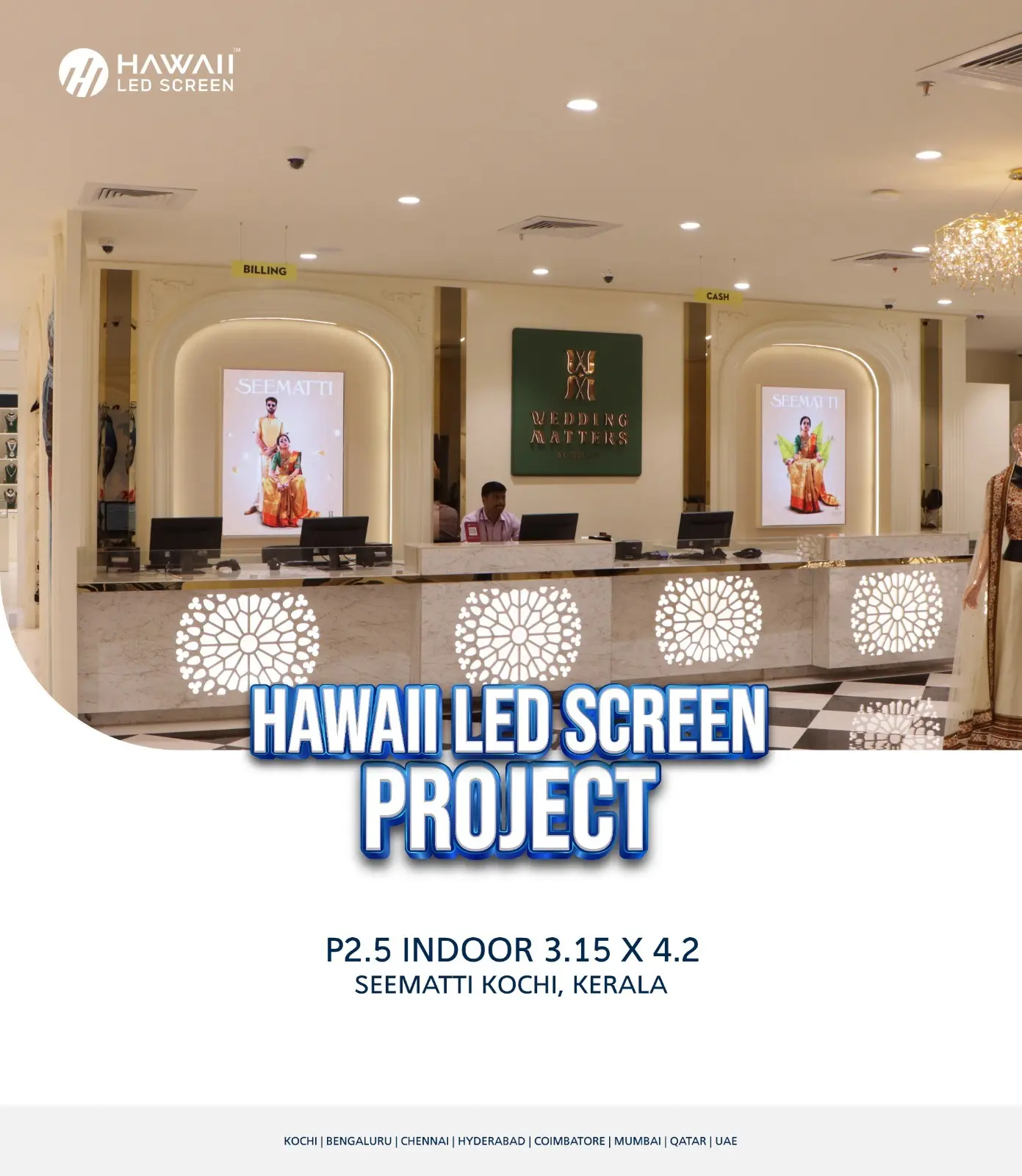 Top video LED wall manufacturers in Kerala installation